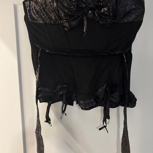 Adore Me Black Bustier Top